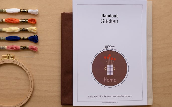 HOME Stick-Kit: Stickbild mit Anna Katharina Jansen | we love handmade