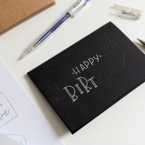 Hand Lettering Craft Kit: Beispielkarte | we love handmade