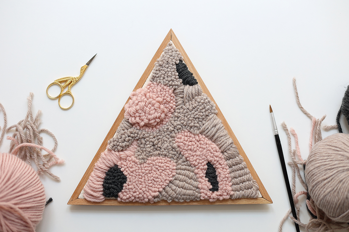 DIY: Punch Needle Wanddeko DIY-Anleitung zum Selbermachen | we love handmade