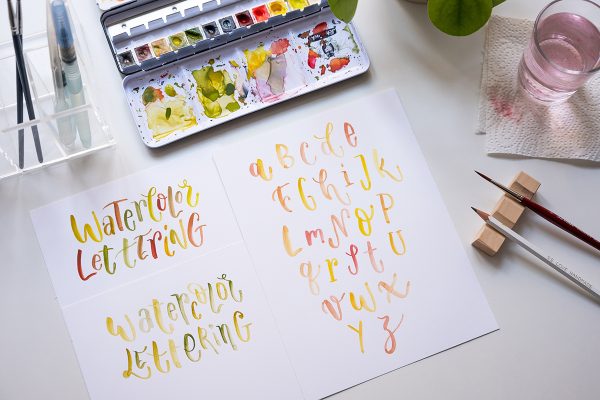 Watercolor Lettering: WS-Teaser | we love handmade