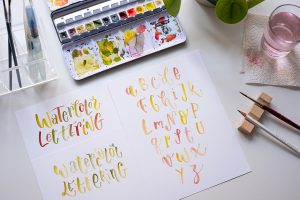 Watercolor Lettering Workshop Wien | we love handmade