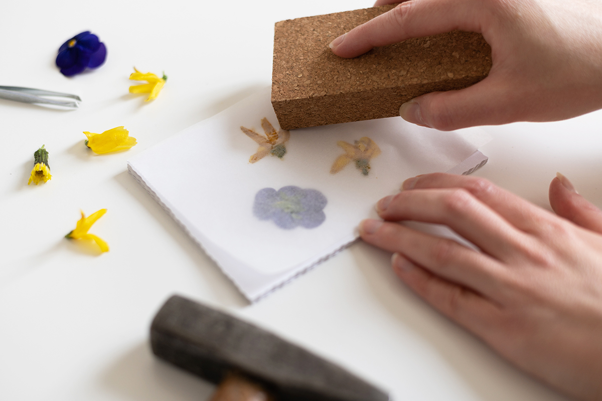 Blumendruck-Karten selber machen | we love handmade