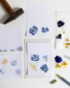 DIY: Blumendruck-Karten selber machen | we love handmade