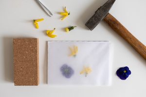Karte mit Blumendruck: DIY | we love handmade