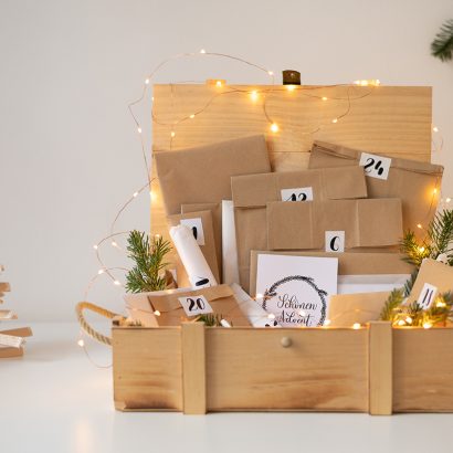 DIY: Adventkalender-Styling in Holzbox | we love handmade