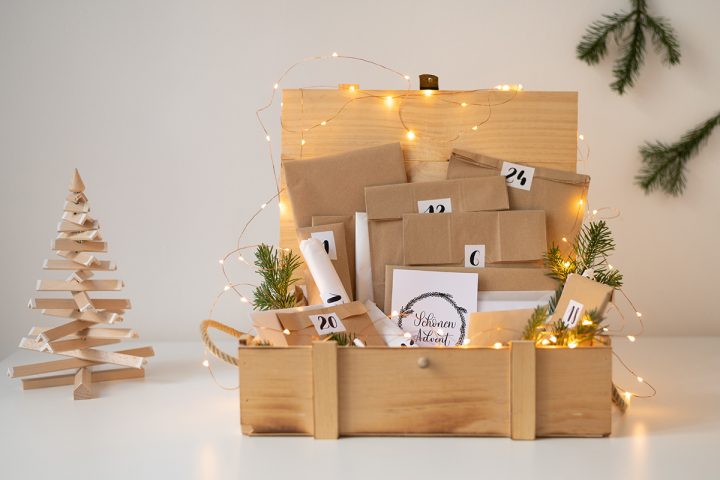 DIY: Adventkalender-Styling in Holzbox | we love handmade