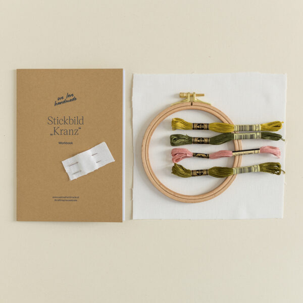Craft Kit: "Stickbild Kranz" | we love handmade