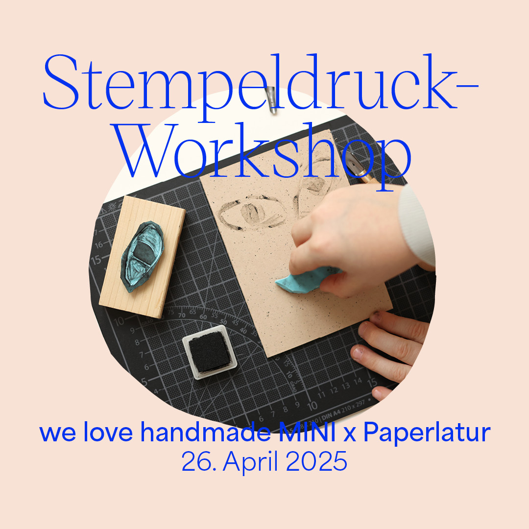 Eltern-Kind-Workshop: Stempeldruck Muttertagskarten in Kooperation mit Paperlatur | welovehandmade