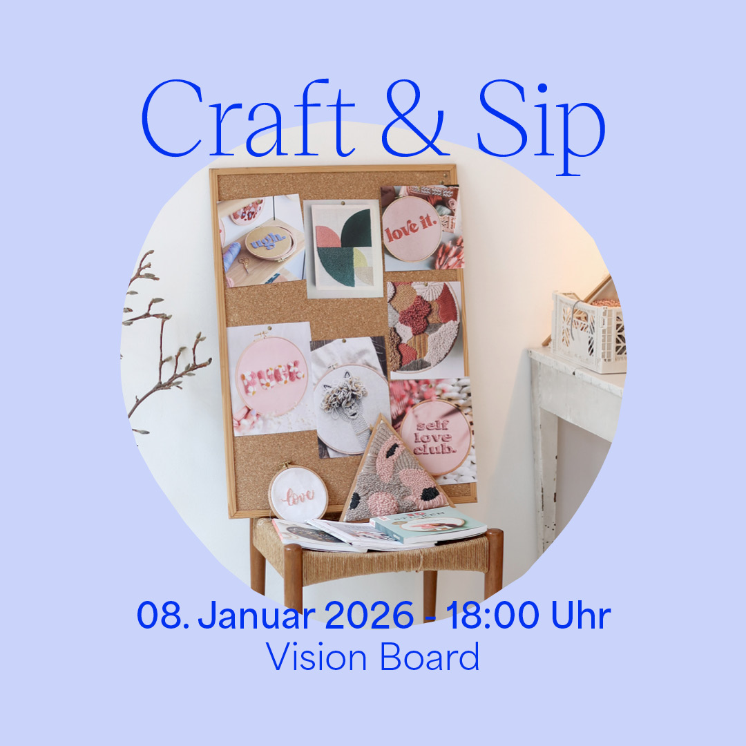 Craft & Sip — Vision Board Januar 2026 | we love handmade