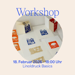 Lerne die Kunst des Linoldrucks! Im Februar 2026 findet unser Linoldruck Basic Workshop in Wien statt – perfekt für alle, die kreative Drucktechniken entdecken und eigene Motive gestalten möchten.
